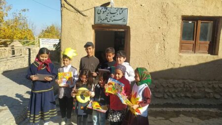 افتتاح کتابخانه کودک روستای قلعه بالای شاهرود به مناسبت هفته کتاب و کتابخوانی